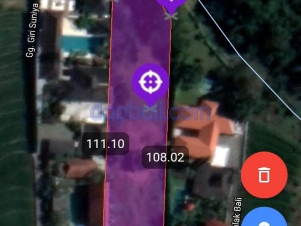 2500 square meter land for sale in Padang Linjong, Canggu