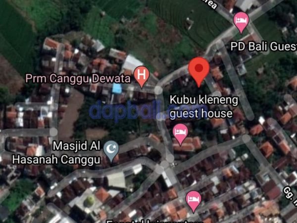 500 sqm land for sale in Jl. Abasan, Canggu