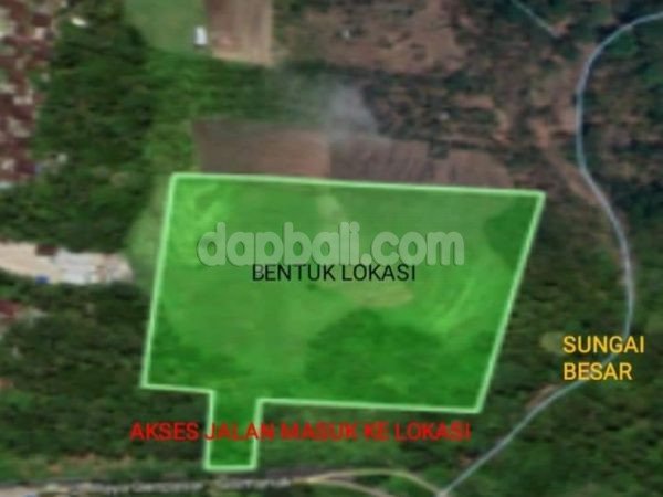 30.000sqm  ( 3ha ) vacant land located nearby the main road Denpasar - Gilimanuk, Bali