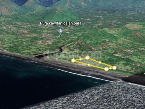 11.900 sqm beachfront land in Mimba, close to Padang Bai, Karangasem