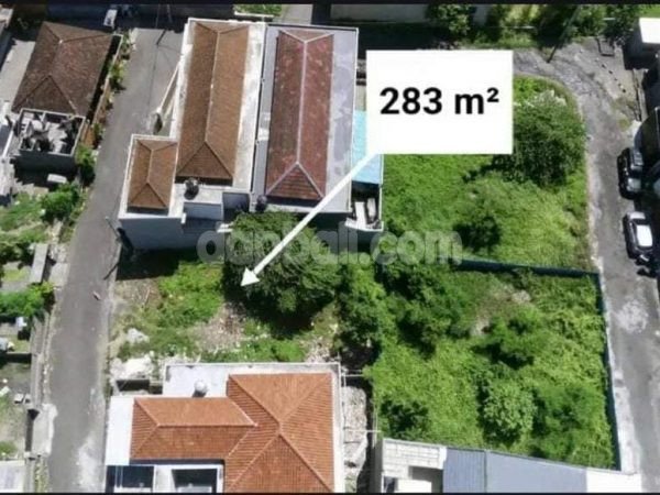 283 sqm land for freehold sale  in Jl Mudutaki Dalung