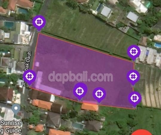 4300 sqm land nearby Canggu Club, Bumbak-Umalas, Kerobokan