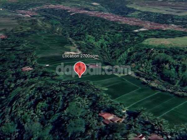 2700 sqm land with beautiful jungle landscape in Tegallalang, Gianyar