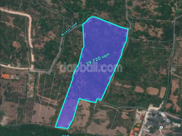 2.97 ha cliff front land in a prime area of Nyang - nyang, Pecatu