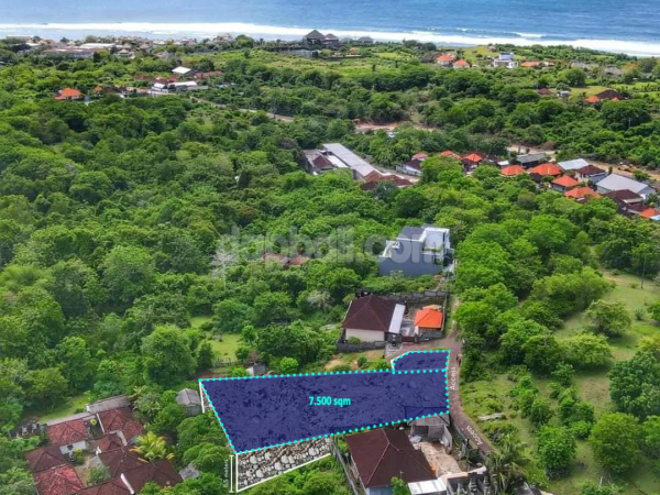 750 sqm prime land with eternal views of mountain & ocean in Sawangan, Nusa Dua, Benoa, Bali