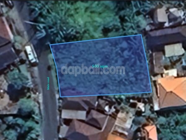 27365 - 500 sqm roadside land for freehold in the main road of Tegal Tugu, Gianyar, Bali