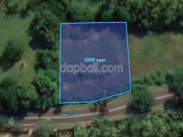 28024 - 1,350sqm road side land located in Antap village, Tabanan, Bali