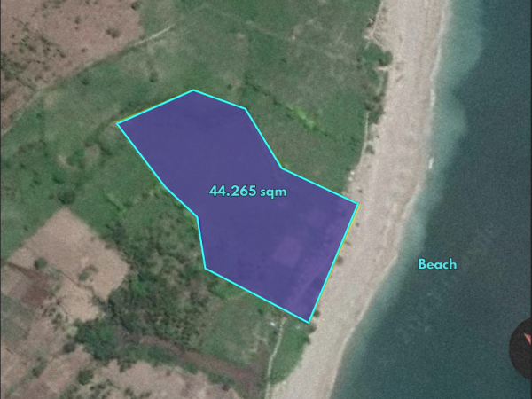 28224 - Extensive exotic beachfront land of 44,265 sqm in Wane Beach, Bima, West Nusa Tenggara (NTB)