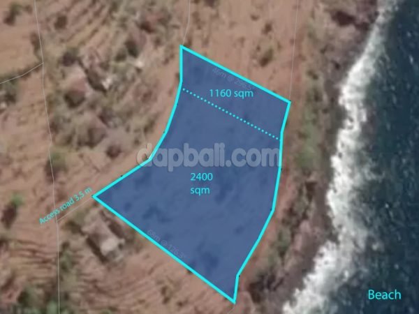 28190-Exotic Cliff front land of 2,400 sqm for freehold sale in East Seraya, Karangasem, Bali