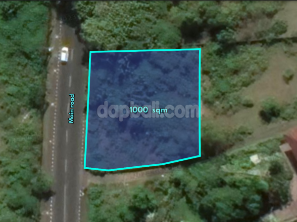 29089-1,000 sqm road side land for sale in the main road of Uluwatu, South Kuta, Bali