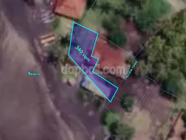 30076-340 sqm exotic beachfront land for sale in Soka beach, Tabanan, Bali