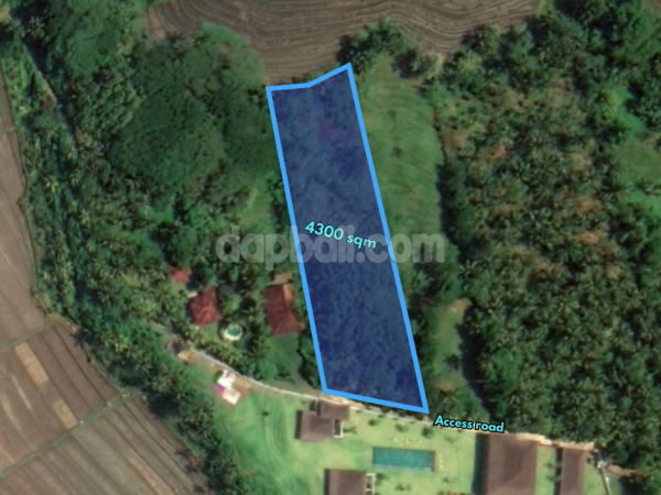 For sale Ocean view land of 4,300 sqm in Batu Mejan, Balian, Tabanan, Bali