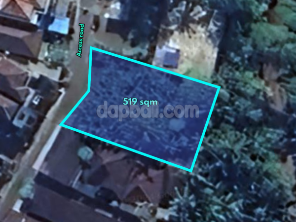 32195 - Beautiful land of 519 sqm for sale in the countryside of Abianbase, Mengwi, Badung, Bali