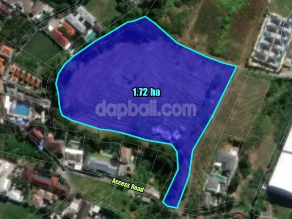 34231-17.200 sqm exclusive land for sale in an enchanting neighborhood of Umalas, Badung, Bali