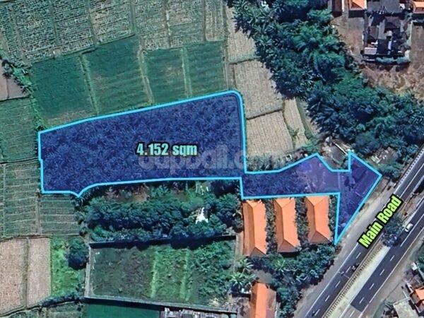 34902- 4,152 sqm beachside land for sale in the main road Ida Bagus Mantra, Ketewel, Gianyar, Bali