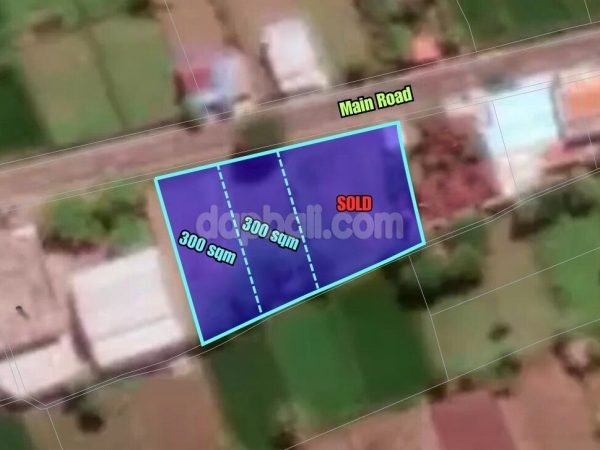 600 sqm prime land for sale in the main road of Babakan, Amed, Karangasem, Bali