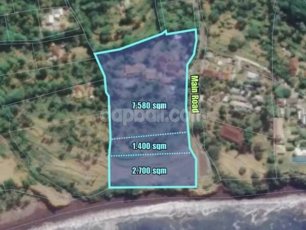 35924 - 12.800 sqm exotic beach/cliff front land for sale in Batu Telu, Seraya, Karangasem, Bali