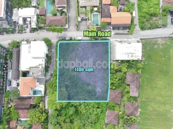 36036 - Super premium land of 1,400 sqm for sale in Berawa beach, Canggu, Badung, Bali