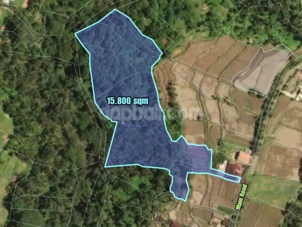 35839 - Beautiful vacant land of 15,800 sqm with amazing views for sale in Kenderan, Ubud, Gianyar, Bali