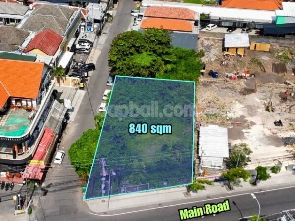 35857 - Prime land of 840 sqm for sale in Jl. Dewi Sri, Kuta, Bali