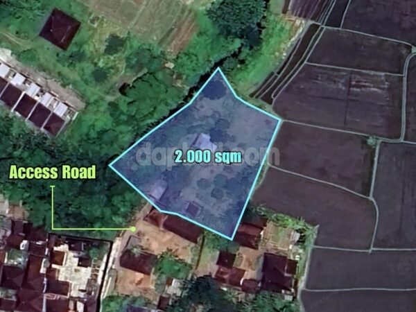 37300 - Prime plot of 2,000 sqm with rice field & river views for sale in Nyitdah