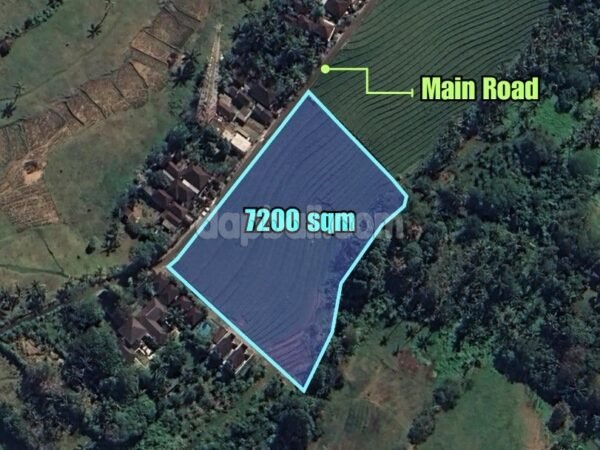 37358 - Beachside land of 7200 sqm with exotic surroundings for sale in Lalanglinggah, Tabanan