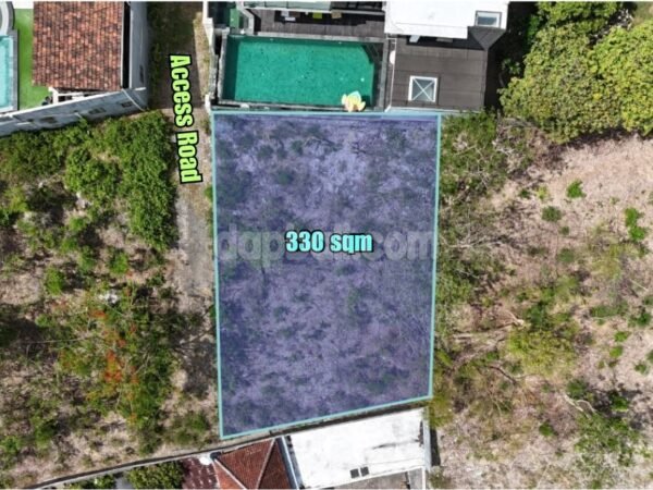 37400 - Prime Small Plot of 330 sqm for sale in an elite complex of Palapa street, Nusa Dua, Bali