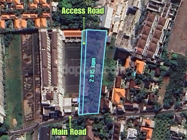 37429 - Prime plot of 2940 sqm located in the heart of Seminyak at Petitenget