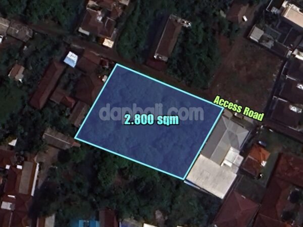 37468 - Commercial land of 2800 sqm only 100m from Uluwatu Street for sale in Jimbaran