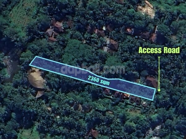 37230 - A Prime Riverfront Land of 2360 sqm for Sale in Ubud