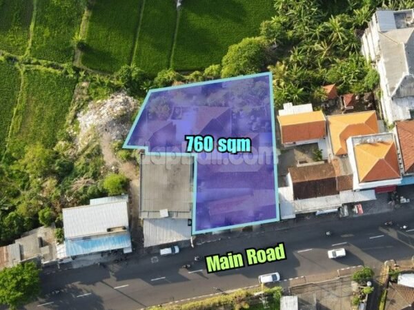 37277 - Prime land with building of 760 sqm for sale in Kesiman