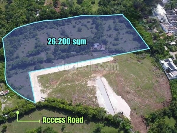 37764 - Expansive Land of 26200 sqm for sale nearby Cemongkak Beach, Pecatu, Bali