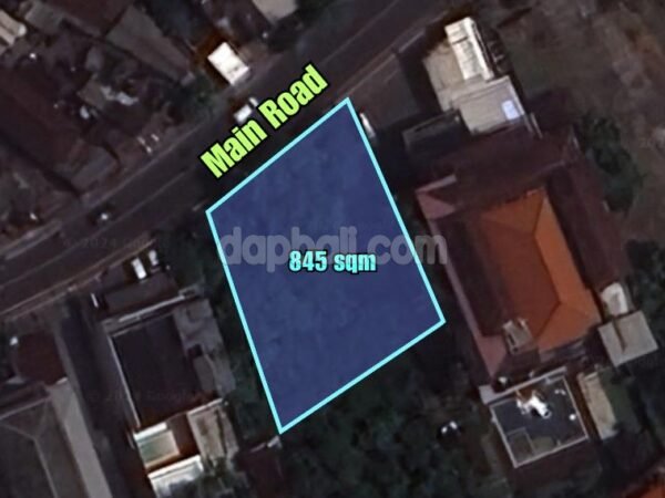 37876 - For lease a flat land of 845 sqm nearby The Grand Jimbaran Hotel in Jimbaran, Bali