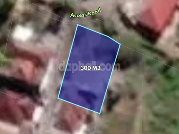 38969 - Prime plot of 300 sqm for leasehold or freehold sale in Ungasan, Bali