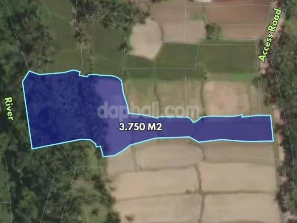 39112 - 3750 sqm idyllic land for sale offers breathtaking natural views in Pejeng, Tampaksiring