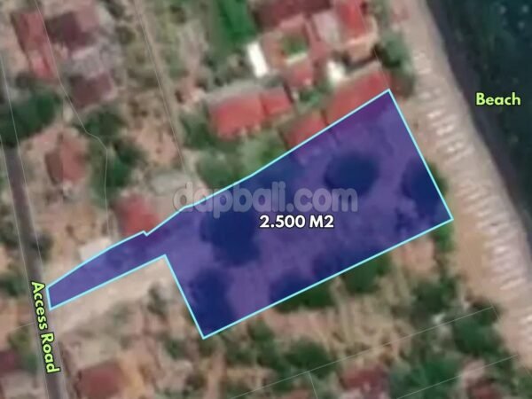 39191 - Prime beachfront land of 2500 sqm for sale in Amed, Karangasem