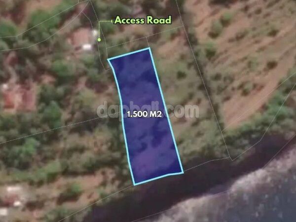 38648 - 1500 sqm exotic clifftop land for sale in West Seraya, Karangasem, Bali