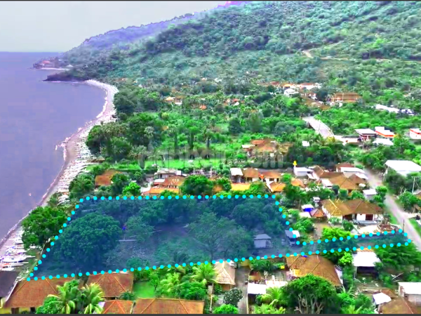 39191 - Prime beachfront land of 2500 sqm for sale in Amed, Karangasem