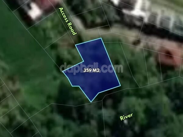 39448 - 359 sqm riverside land for sale in Kediri, Tabanan