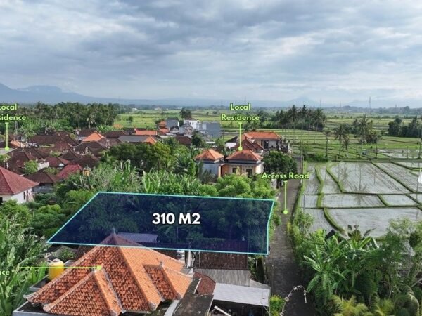 40806 - Residential land of 310 sqm for 25 years lease located in Beraban, Tabanan