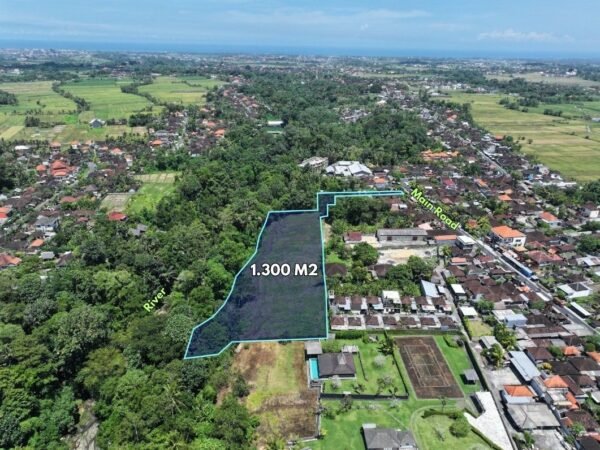 45591 - 1.3 Ha of Riverside Land for Sale Near Tanah Lot at Pandak Bandung, Tabanan