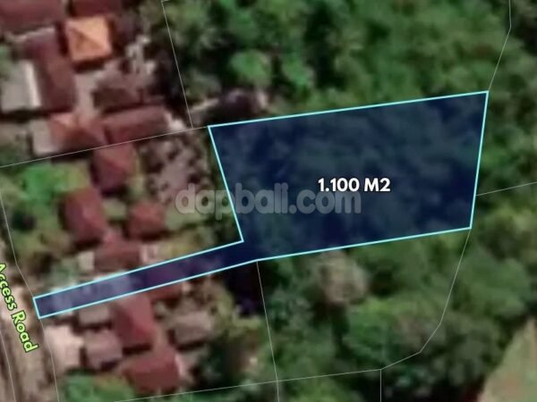 46457 - 1100 sqm of Land with Rice field View for Lease in Tampaksiring, Gianyar