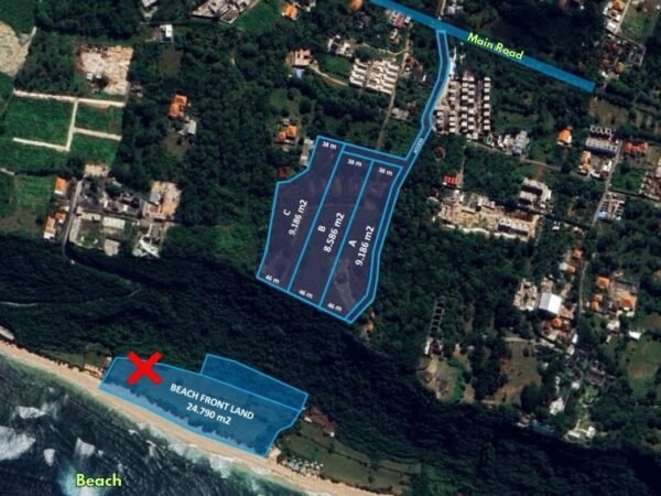 45993 - Exceptional Cliff and Beachfront Land of 2.9 Ha for Sale in Uluwatu, South Kuta, Bali