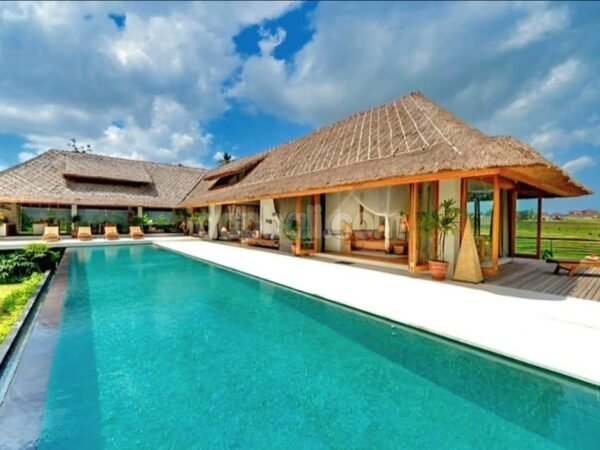 46253 - Luxury European Style Villa with Sweeping Rice Field Views for Sale in Dalung, North Kuta, Bali