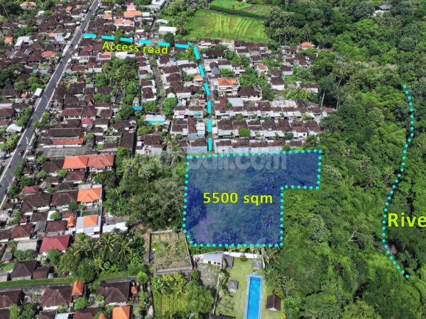 46525 - Riverside Land for Lease Near Nuanu – Ideal for Luxury Villas or Eco-Retreat | Kediri, Tabanan
