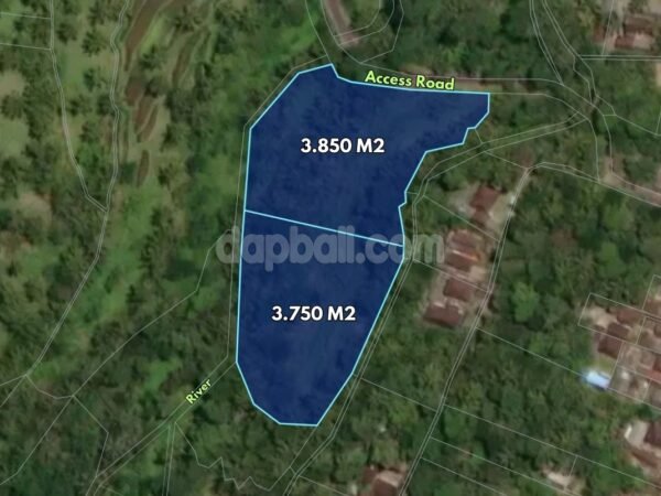 46853 - Exclusive Land of 7,600 sqm with Natural Spring & Iconic Views for Sale in Nongan, Karangasem