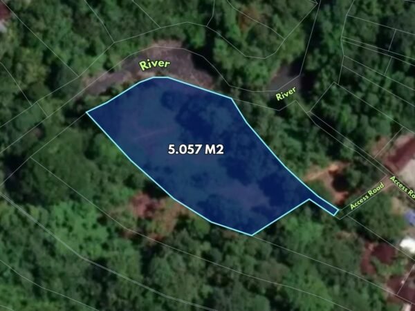 47411 - Prime Riverside Land of 5,000 for Sale - Ideal for Villas & Wellness Retrea in Buwit, Tabanan