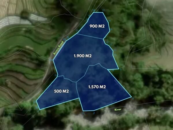 47586 - 4,500 sqm Riverfront Land for Sale in Sidemen, Karangasem