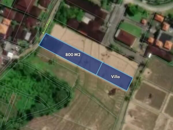 48720 - 800 sqm Freehold Land for Sale in Kelating, Tabanan – Development Potential