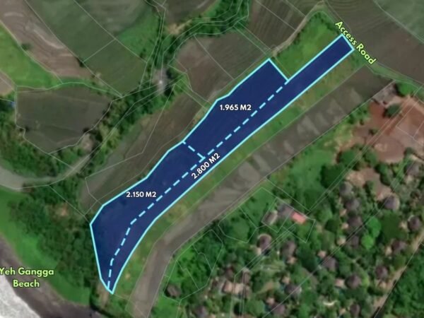 48110 - Rare 6.915 sqm Beachfront Land In Yeh Gangga, Tabanan – Bali
